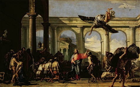 Giovanni Domenico Tiepolo - Jesus Healing the Paralytic at the Pool of Bethesda ca1759